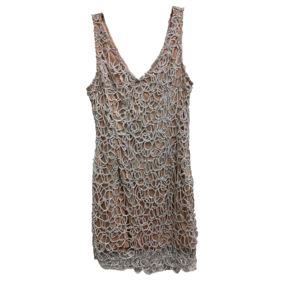 Forever 21 Silver and Tan Mini Dress